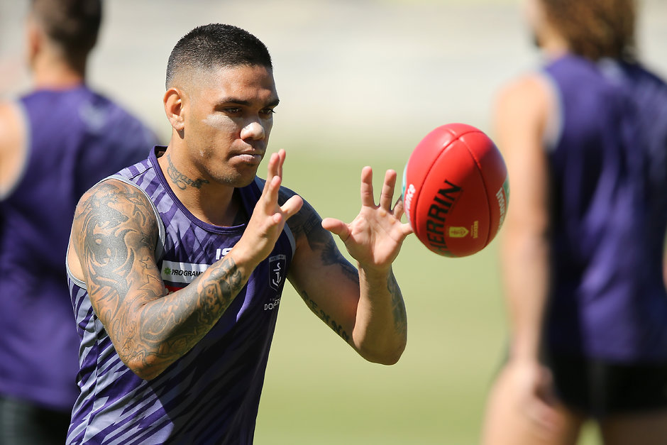 AFL 2018 Training - Fremantle 261118 Fremantle star Michael Walters has put his hand up for more midfield minutes in 2019. - Fremantle,Fremantle Dockers,Michael Walters